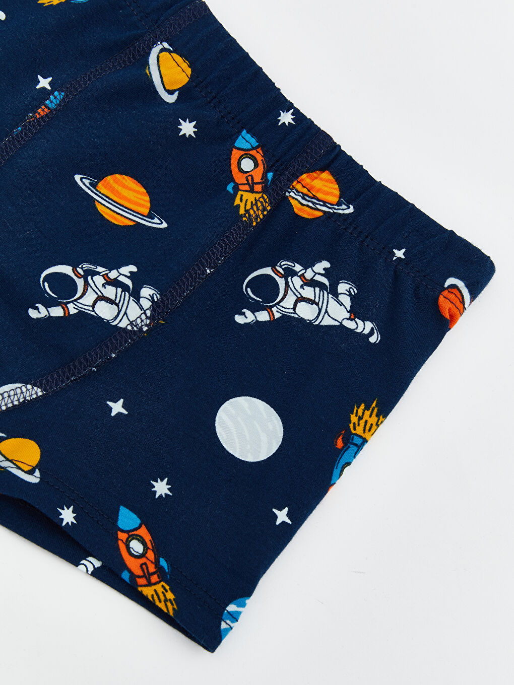 Lacivert Beli Lastikli Erkek Çocuk Boxer-2