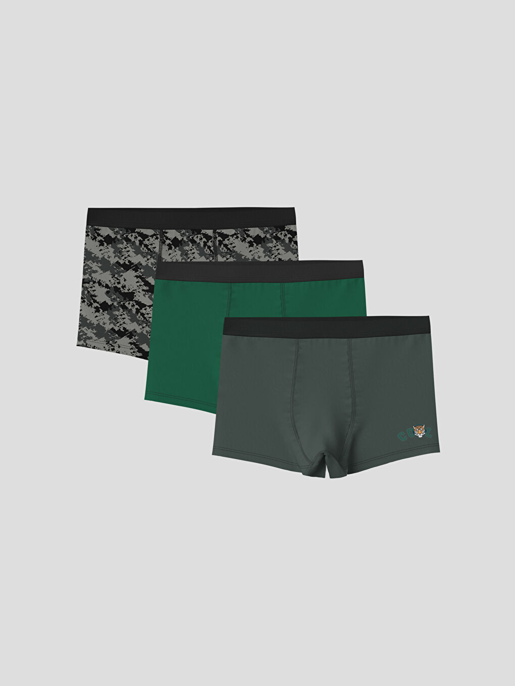 LCW Kids Printed Boys' Boxer Trunks 3-Pack -W51769Z4-LRX