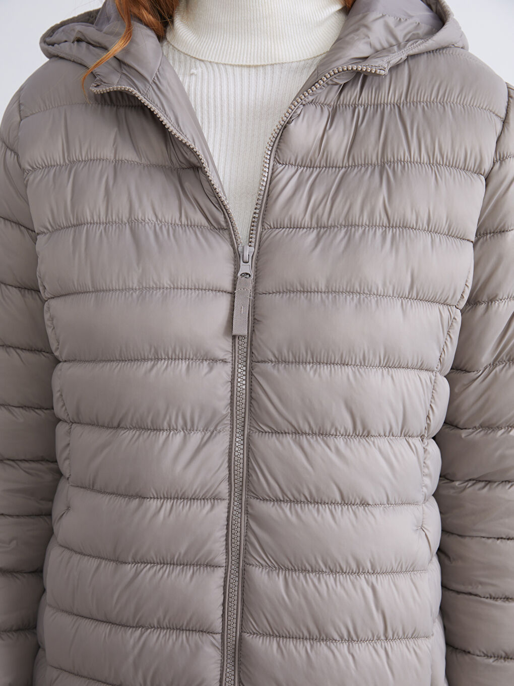 Hooded Women's Puffer Coat-2