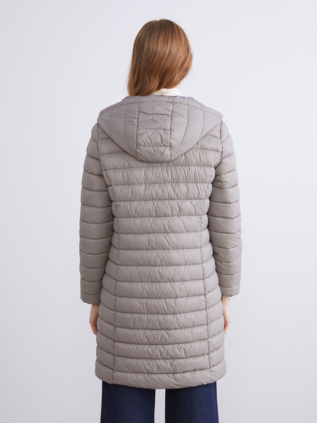 Hooded Women's Puffer Coat-4
