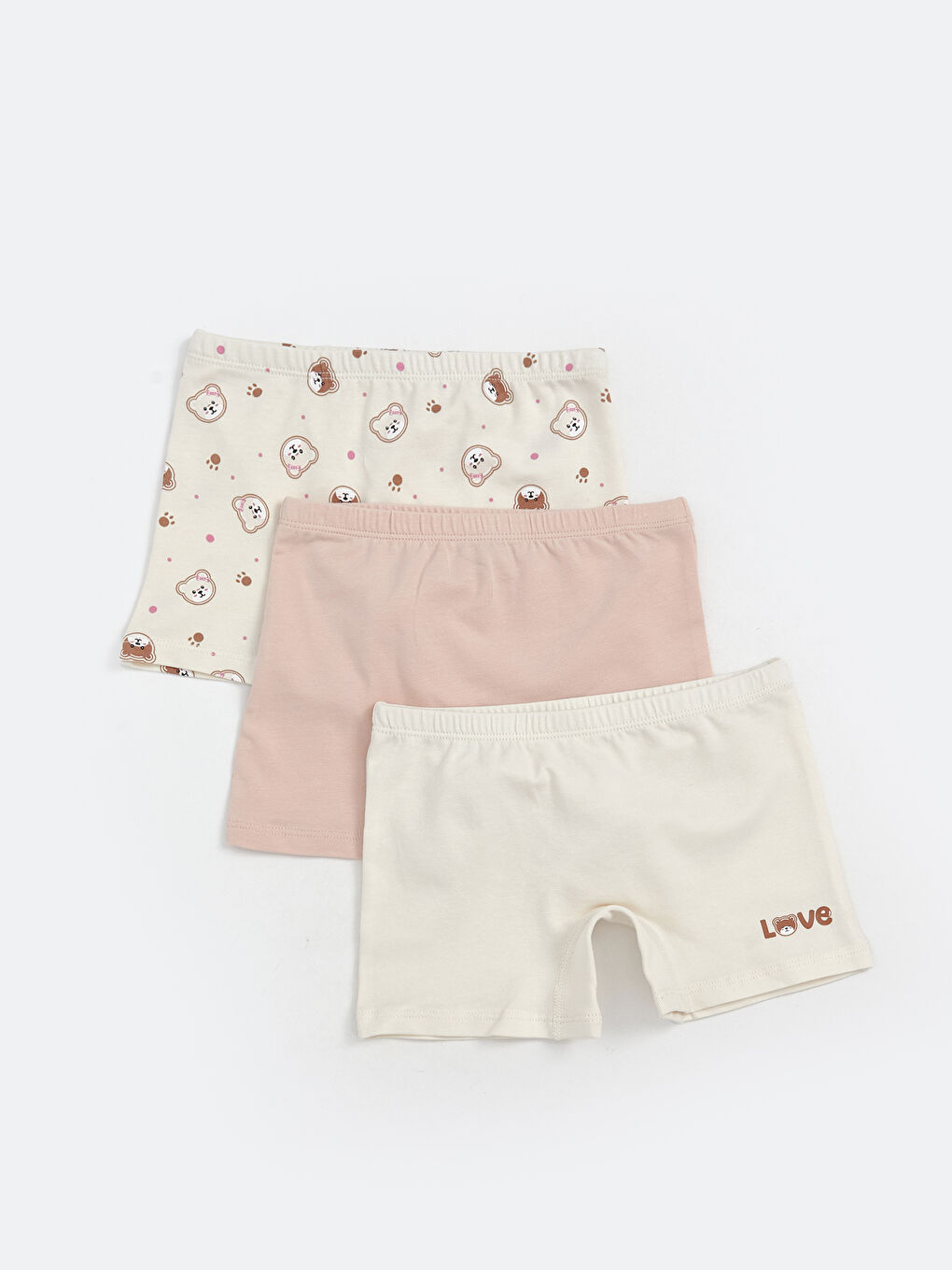 LCW Kids Girls' Boxer Trunks 3-packs -W51772Z1-LRB