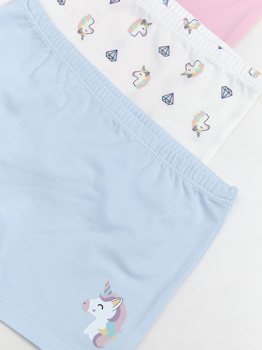 سراويل بوكسر مطبوعة للبنات - ٣ قطع-2
