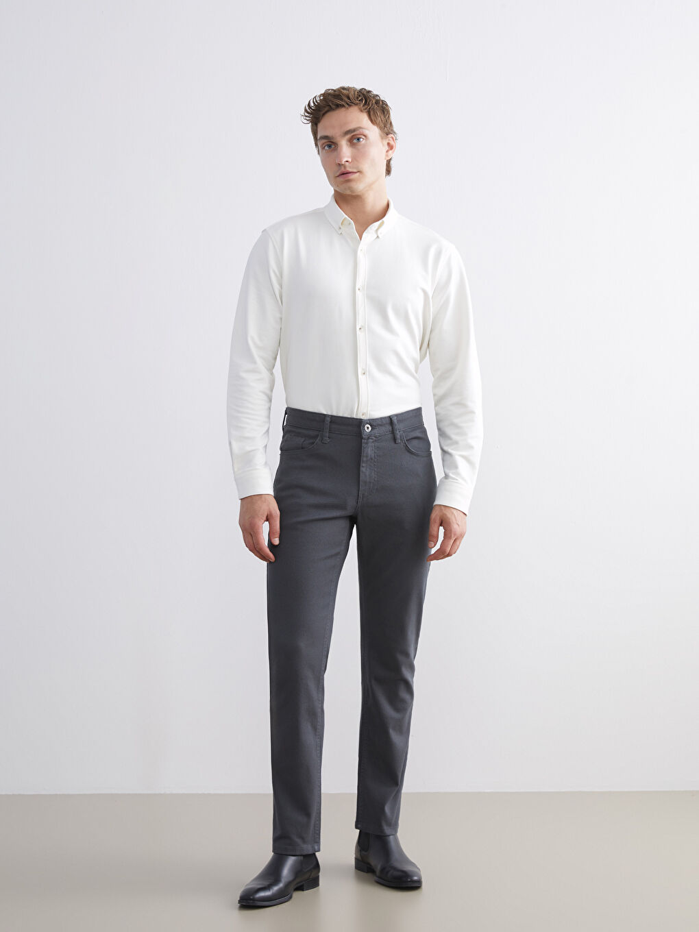 Standard Fit Men's Chino Trousers-1