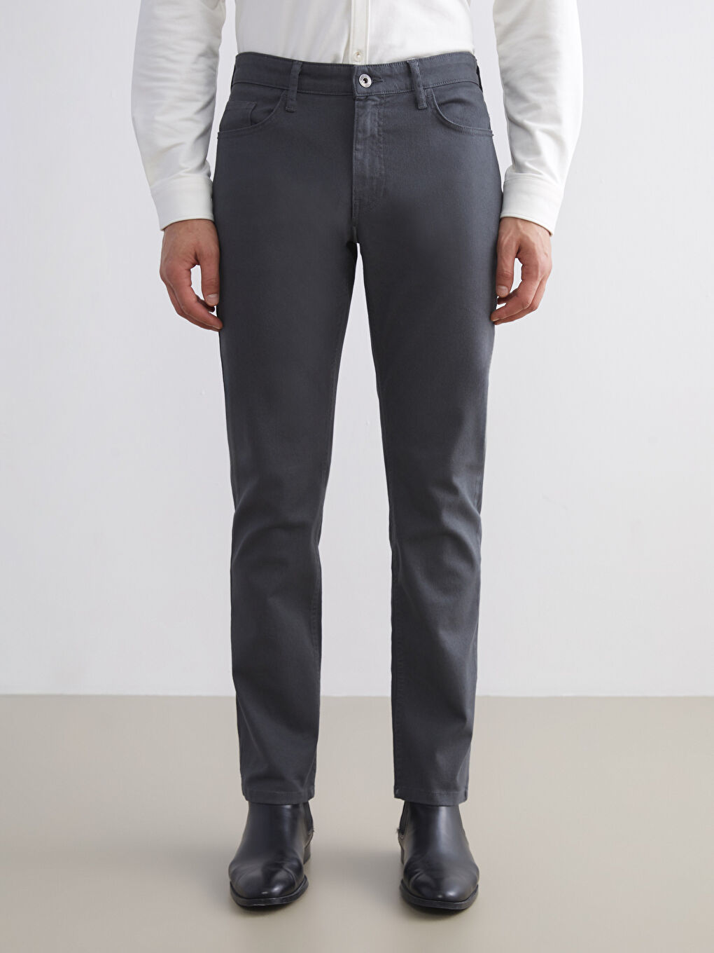 Standard Fit Men's Chino Trousers-2