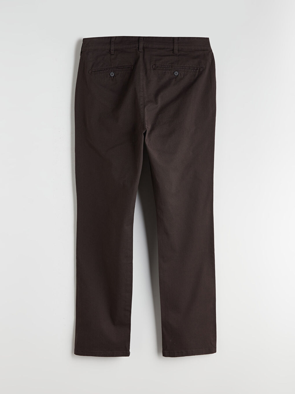 Kahverengi Standart Kalıp Gabardin Erkek Chino Pantolon-5