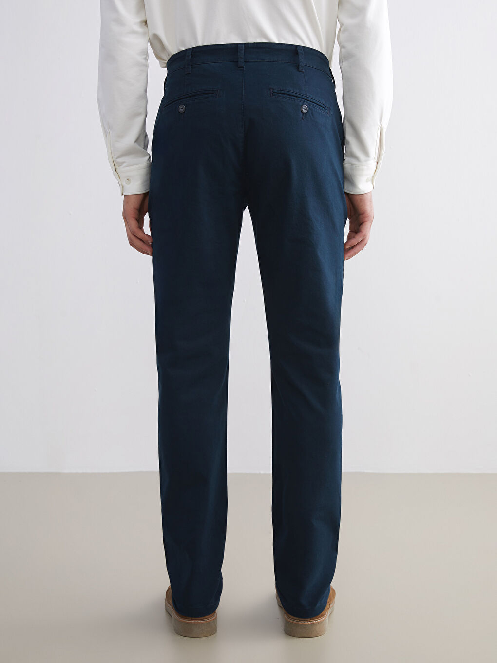 Standard Fit Gabardine Men's Chino Trousers-9