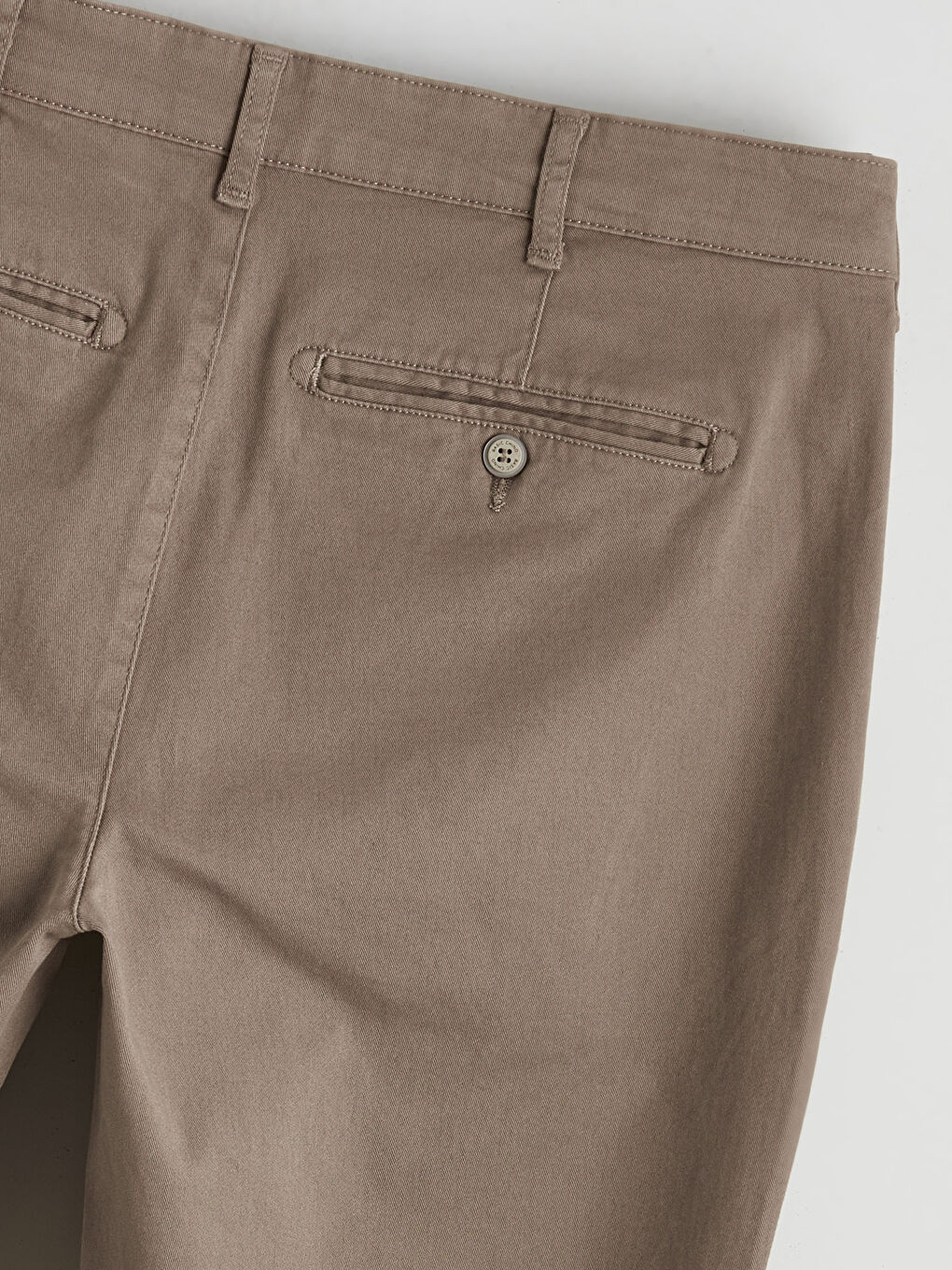 Kahverengi Dar Kalıp Erkek Chino Pantolon-5