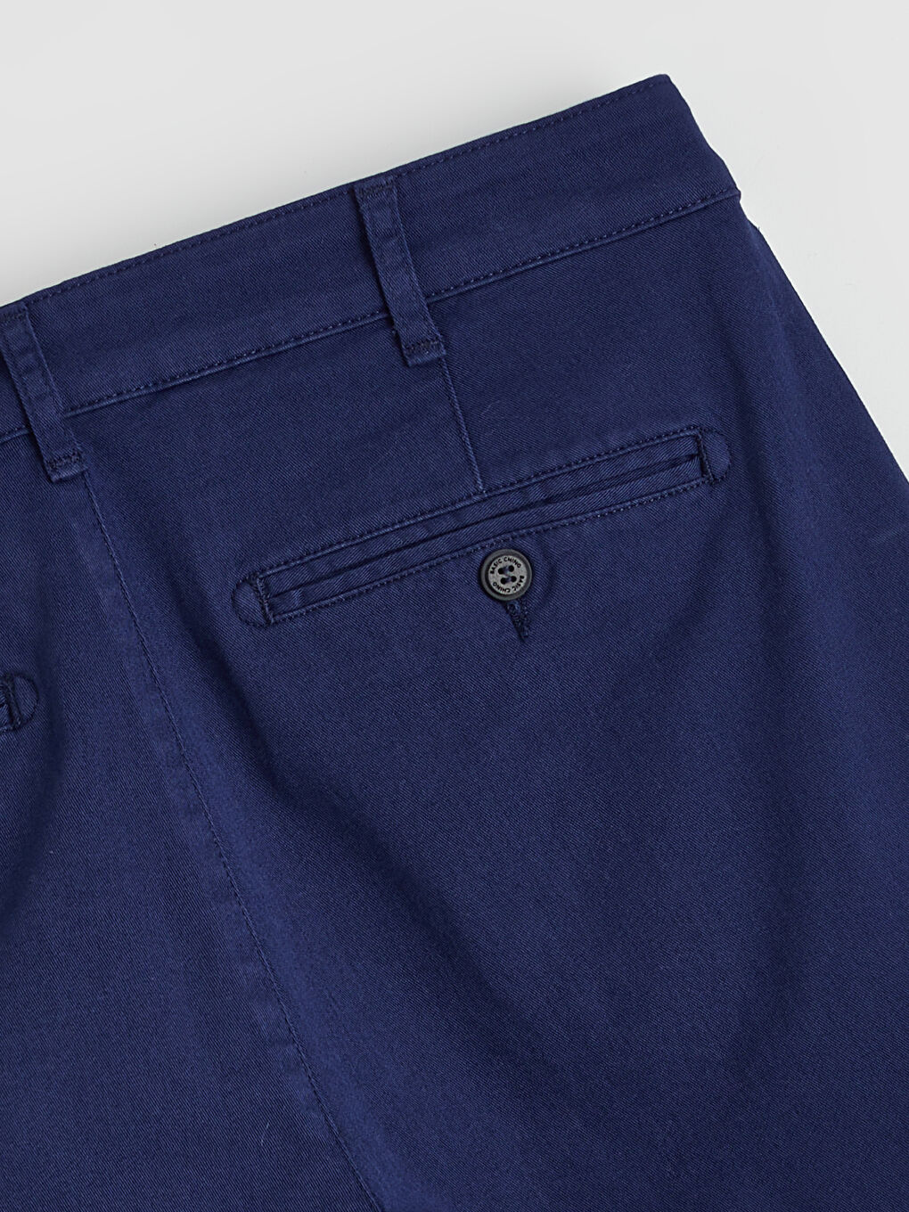 Lacivert Dar Kalıp Erkek Chino Pantolon-5