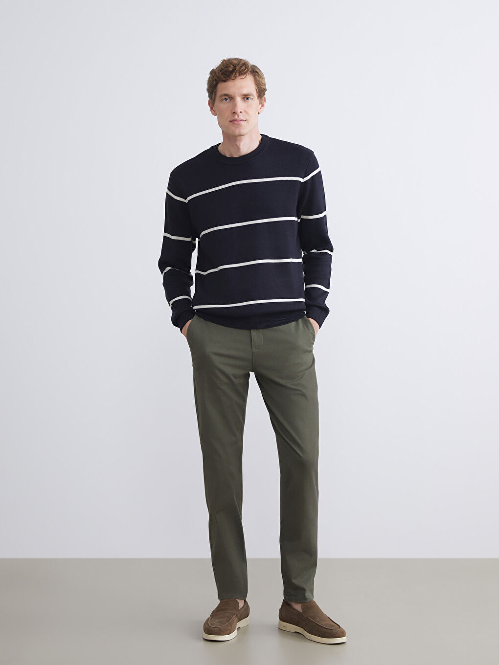 LCWAIKIKI Classic Slim Fit Men's Chino Trousers -W51788Z8-JYU