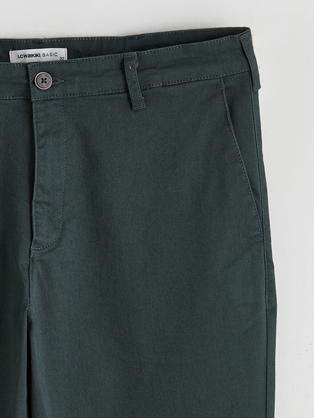 Yeşil Dar Kalıp Erkek Chino Pantolon-6