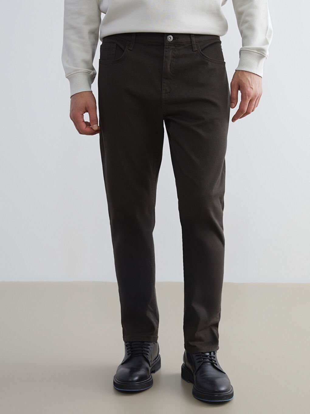 Slim Fit Men's Chino Trousers-3