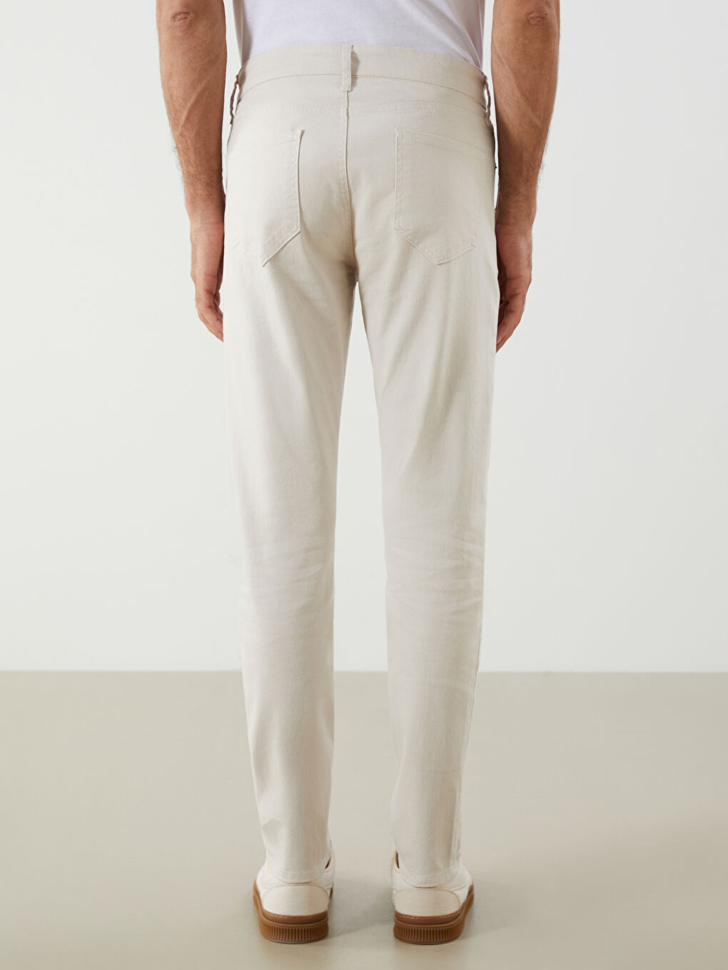Slim Fit Twill Men's Trousers -W51789Z8-FZJ