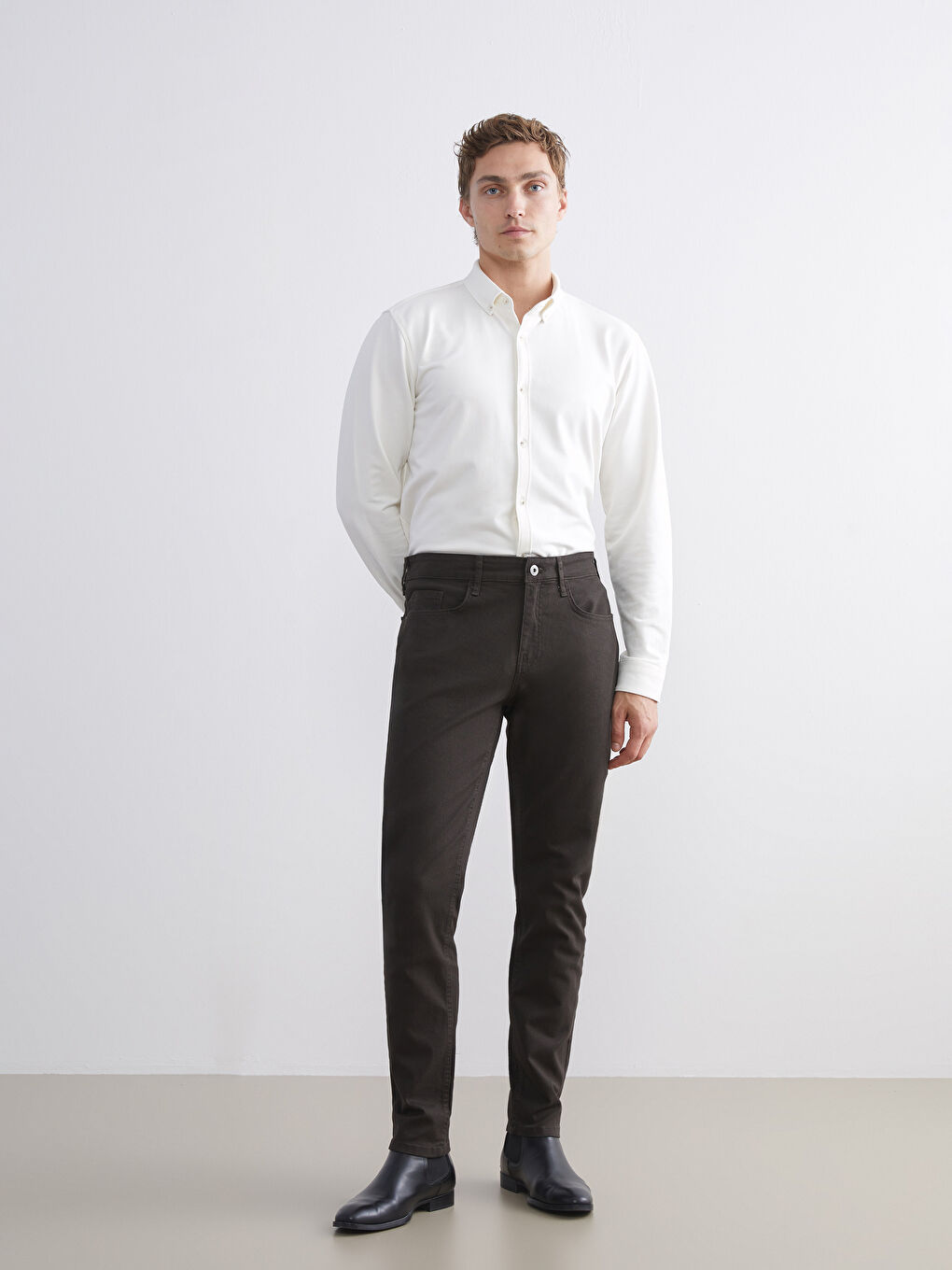 Slim Fit Men's Chino Trousers-1