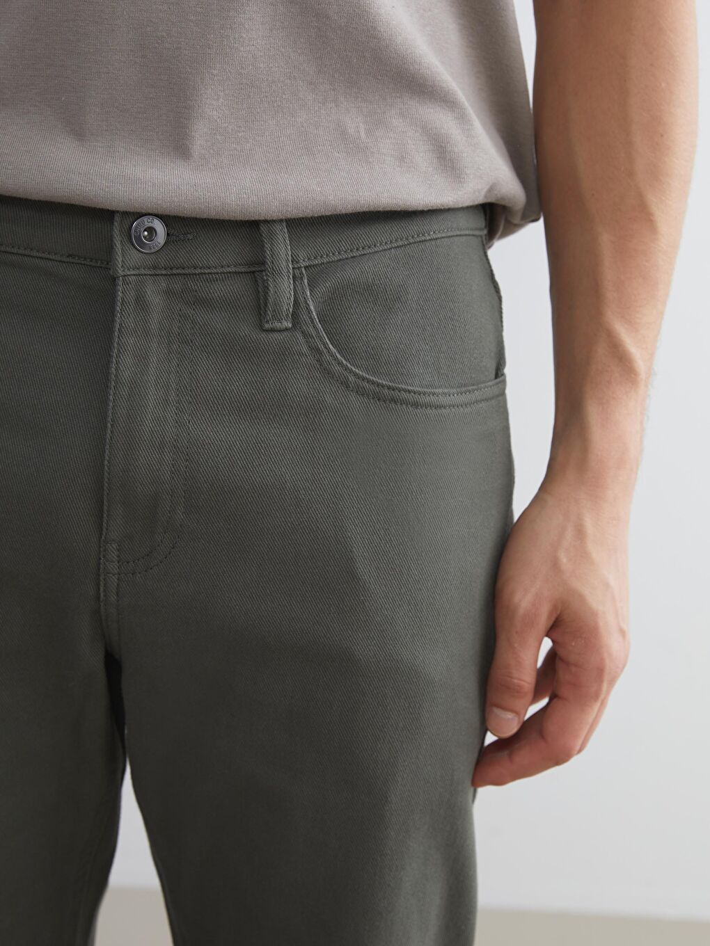 Slim Fit Men's Chino Trousers-4
