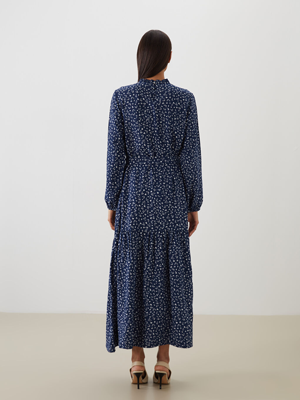 LCW Modest Woman NAVY Dress -W51790Z8-LSJ