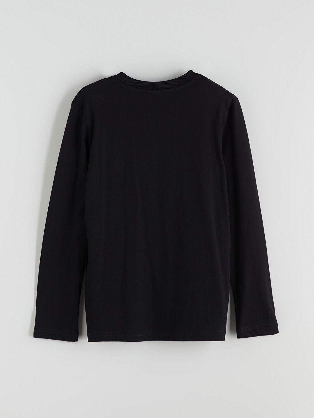 Siyah Bisiklet Yaka Erkek Çocuk Tişört-2