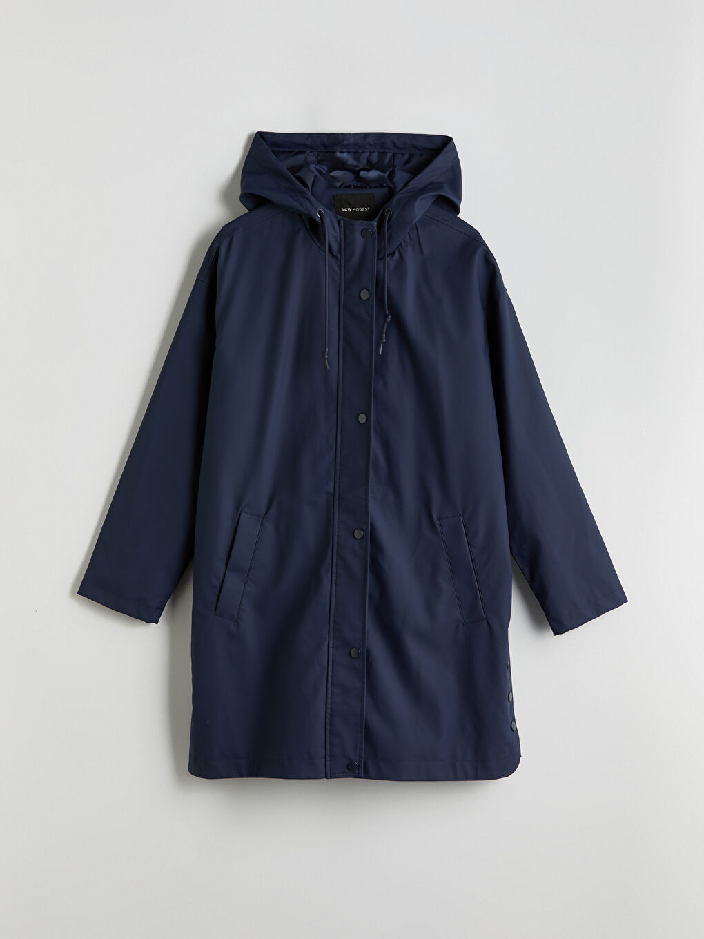 LCW Modest Women's Hooded Plain Raincoat -W51794Z8-R40