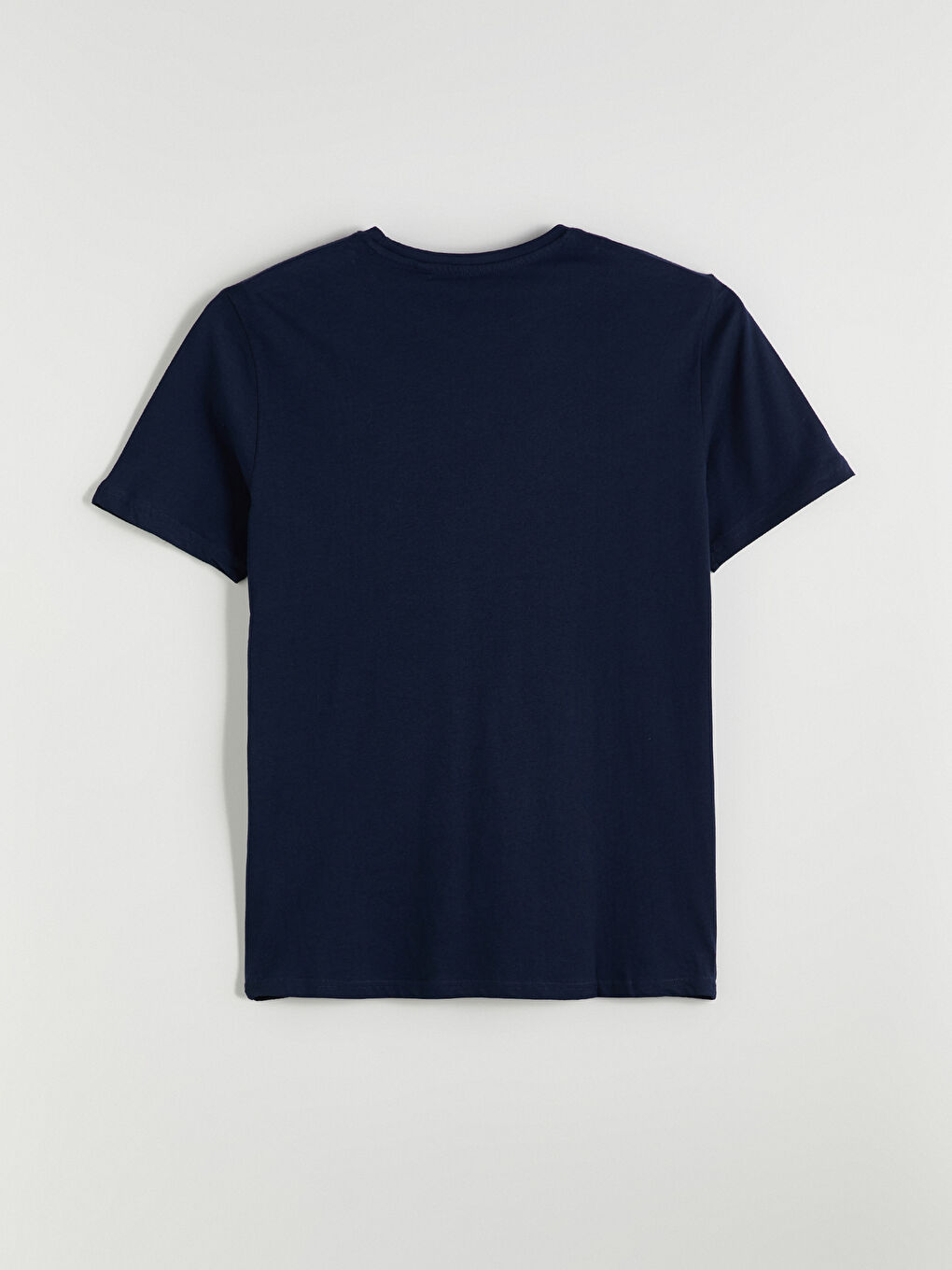 Lacivert Bisiklet Yaka Erkek Pijama Üst-1