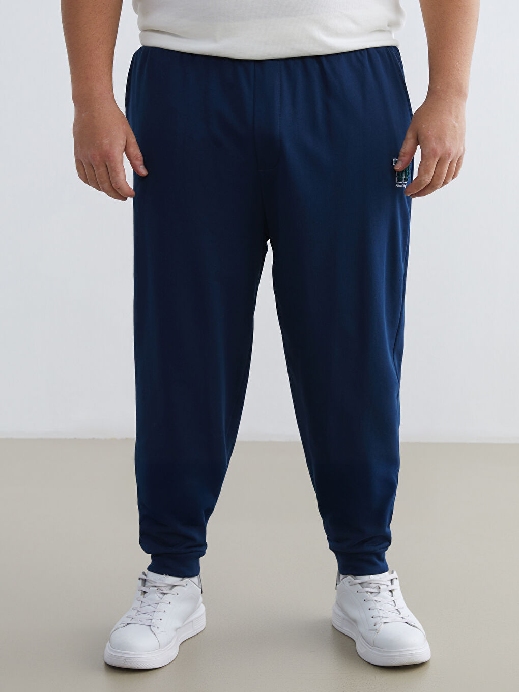 Lacivert Standart Kalıp Erkek Jogger Pijama Alt-5