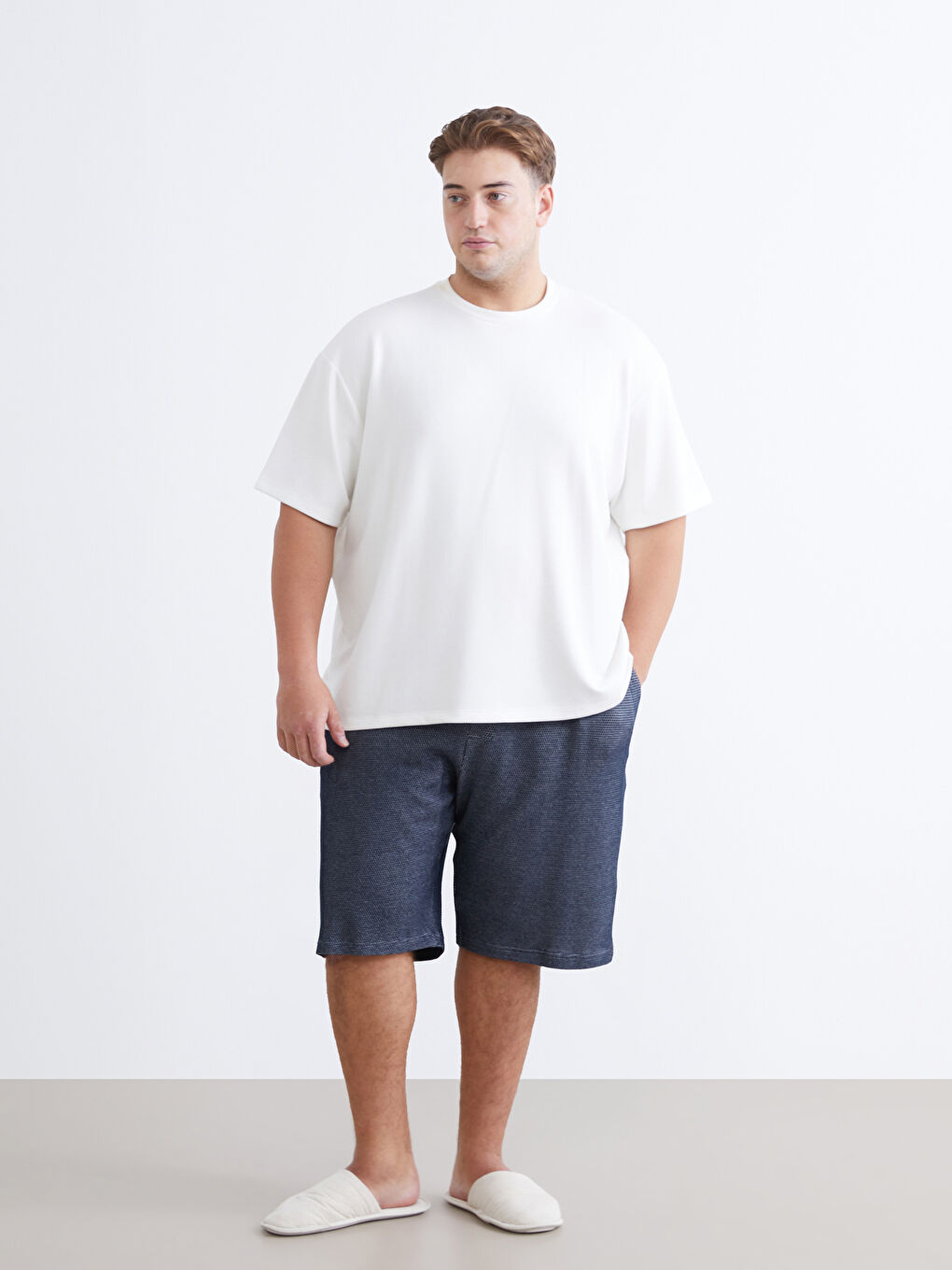 Стандартна Кройка Мъжки Долнища на Пижами - Шорти