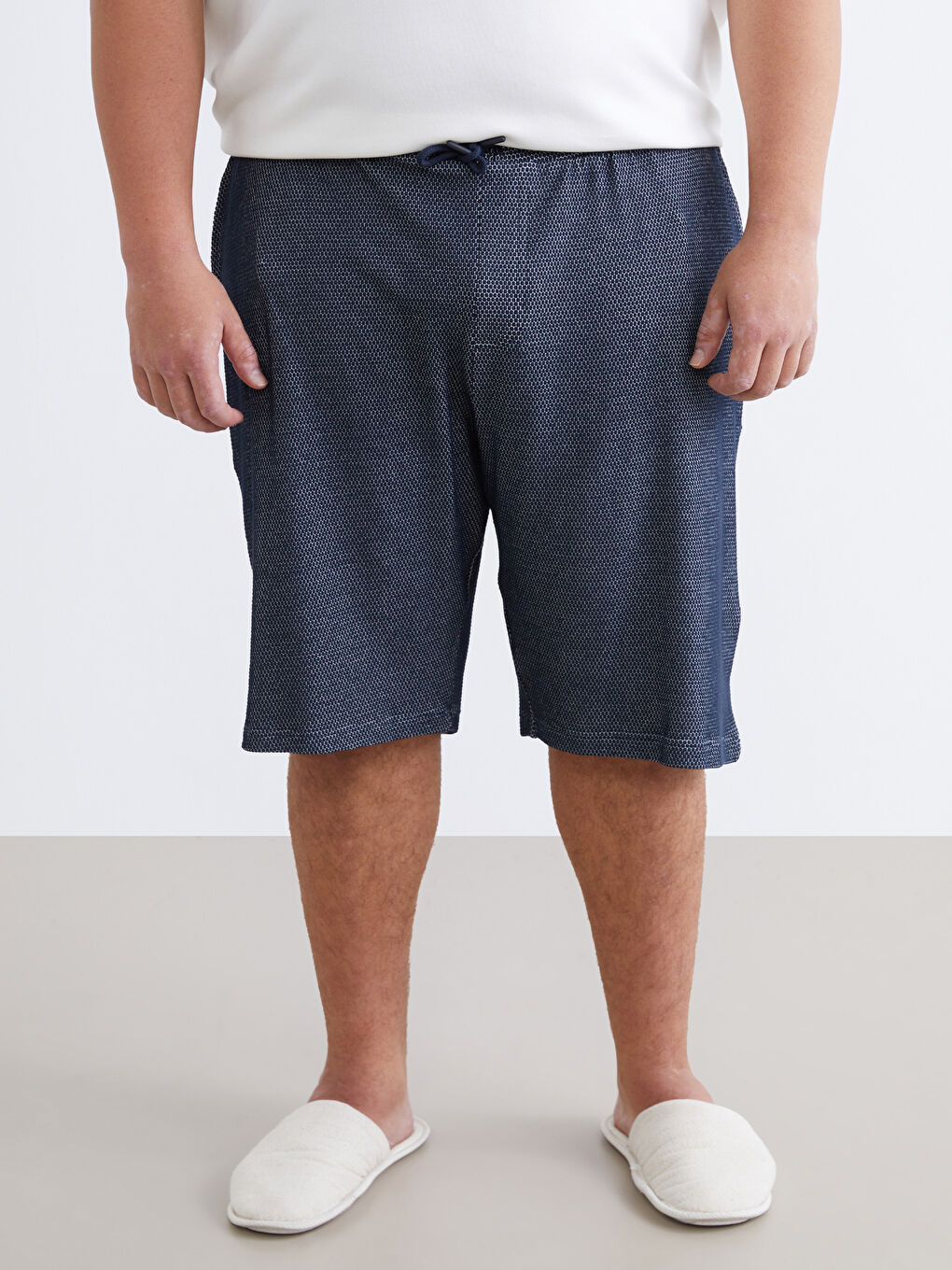 Стандартна Кройка Мъжки Долнища на Пижами - Шорти-5