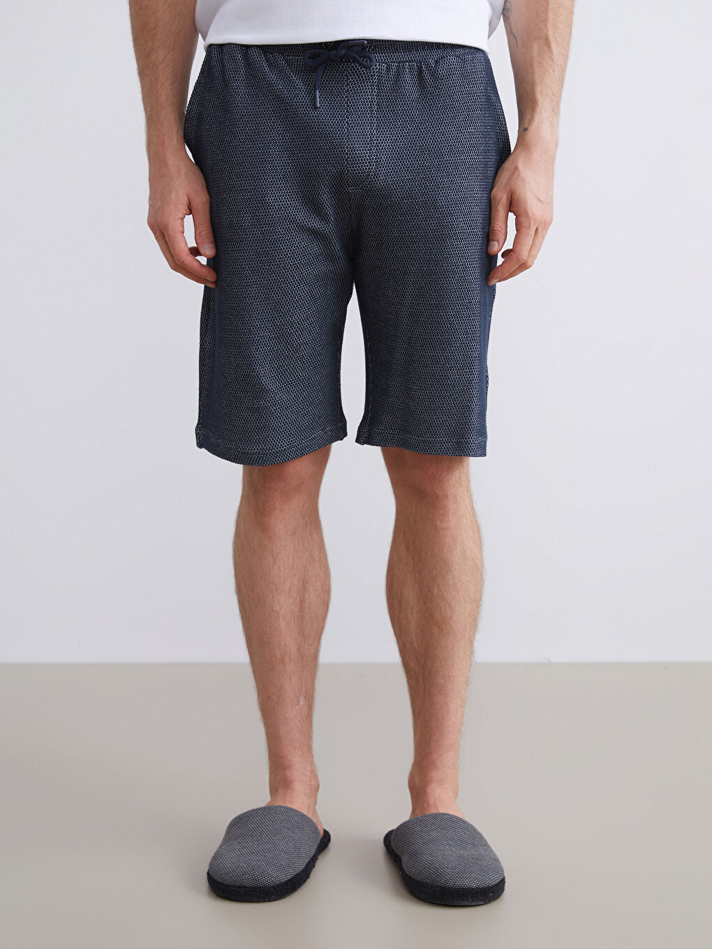 Standard Fit Men's Pyjama Bottom Shorts-1