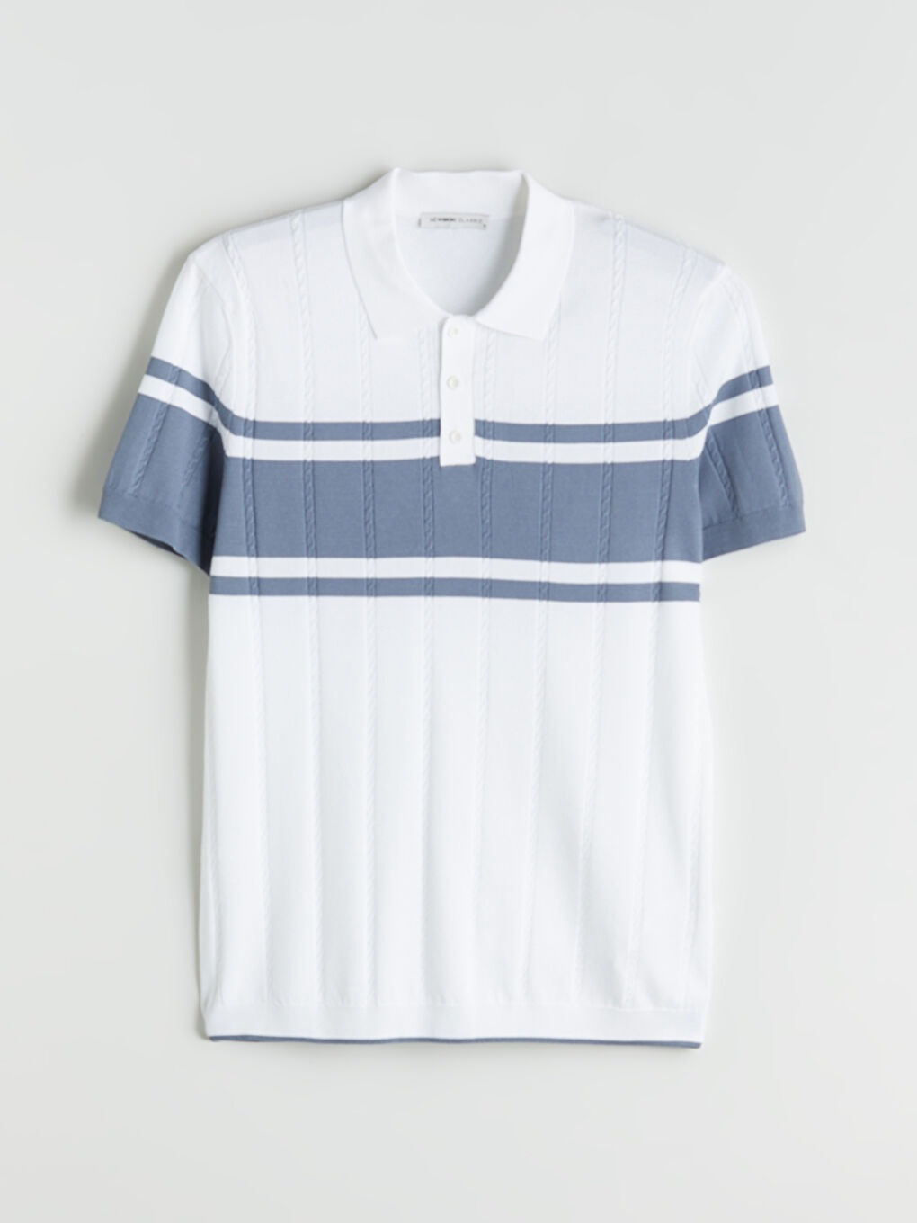 LCWAIKIKI Classic Polo Neck Short Sleeve Striped Men's Knitwear Sweater -W51863Z8-Q6K