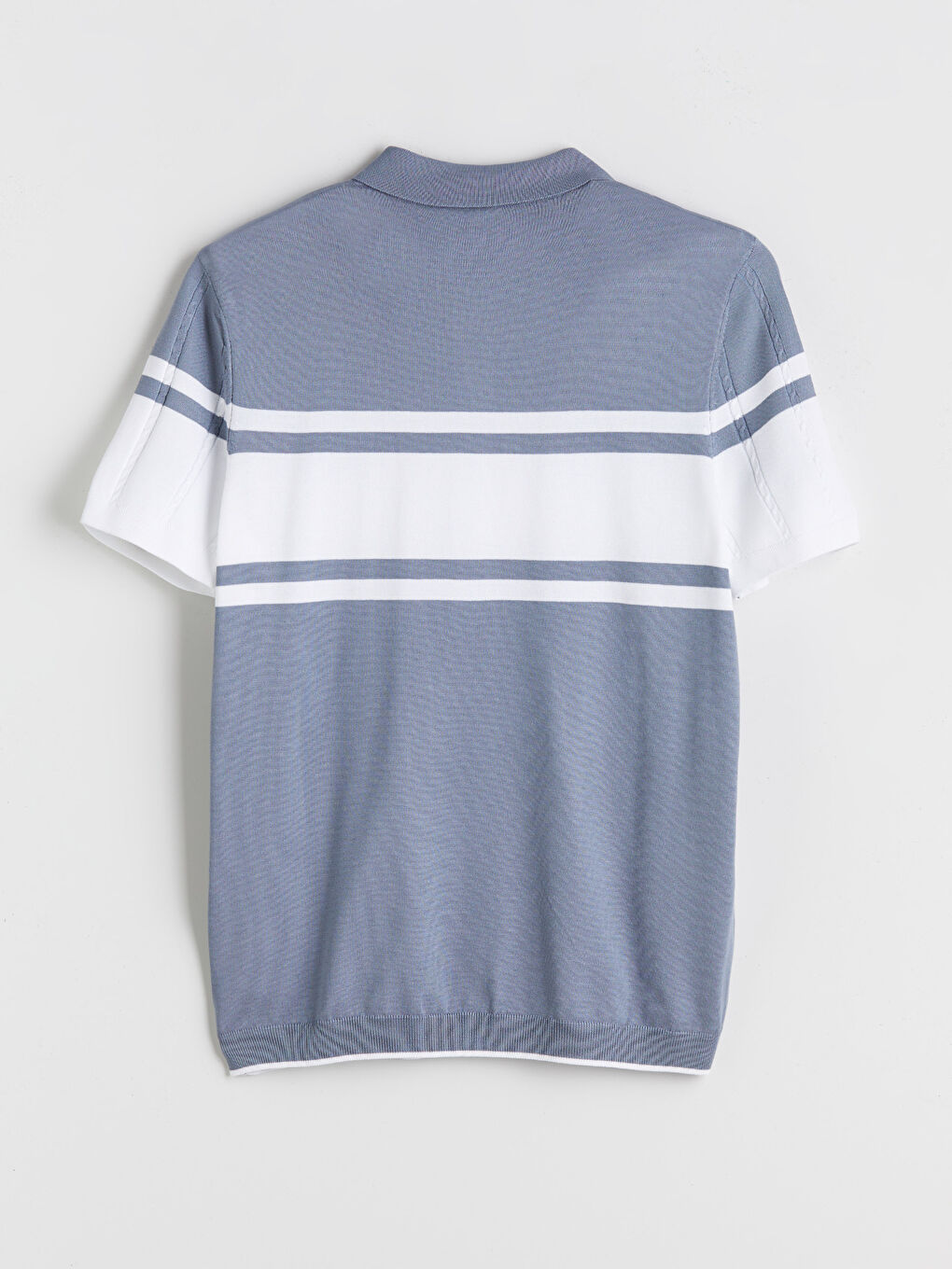 LCWAIKIKI Classic Polo Neck Short Sleeve Striped Men's Knitwear Sweater -W51863Z8-VW0