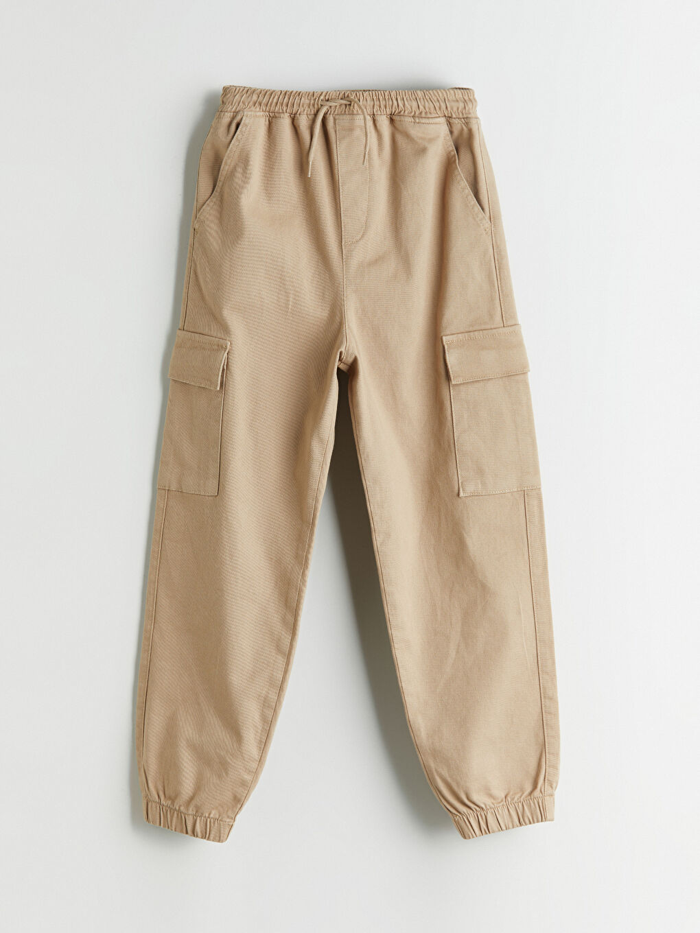 LCW Kids Elasticated Waist Boys' Cargo Jogger Pants -W51867Z4-GBY