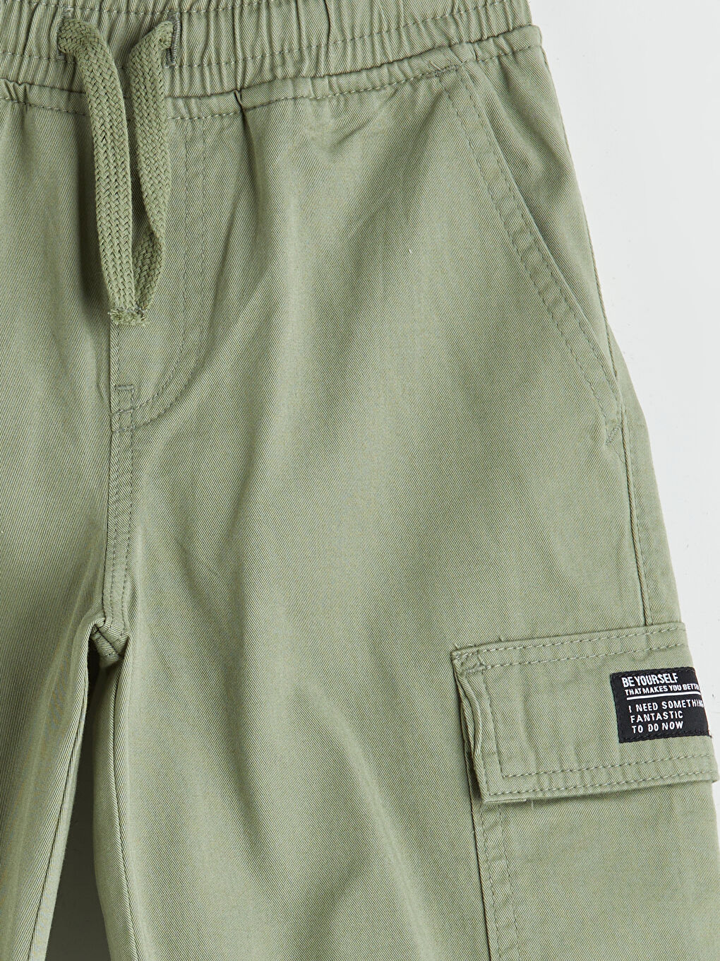 LCW Kids Elastic Waist Boys' Cargo Shorts -W51868Z4-GUY