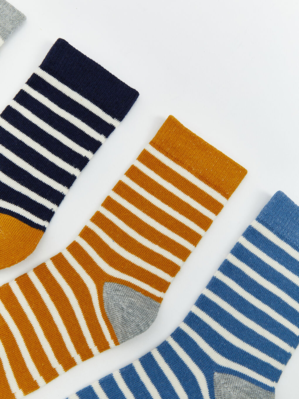 LCW Kids Striped Boys' Ankle Socks 7 Pack -W51880Z4-K00
