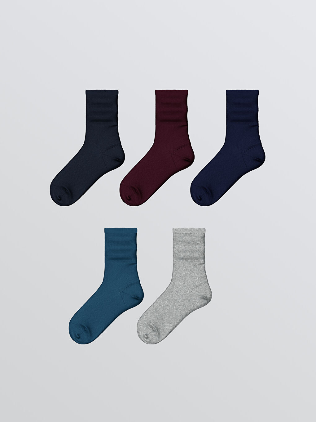 LCW Kids Basic Boys' Ankle Socks 5 Pack -W51886Z4-K00