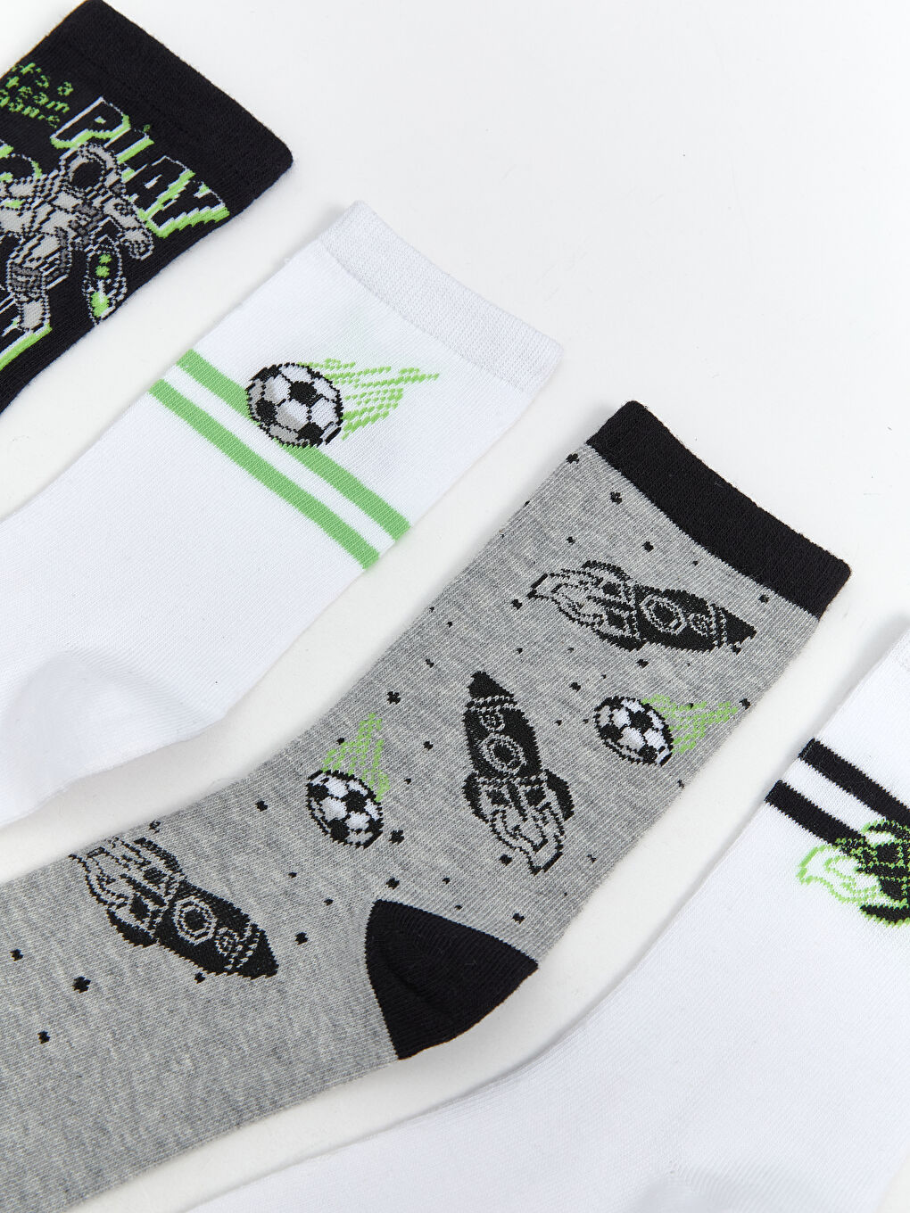 LCW Kids Patterned Boys' Ankle Socks 7 Pack -W51898Z4-K00