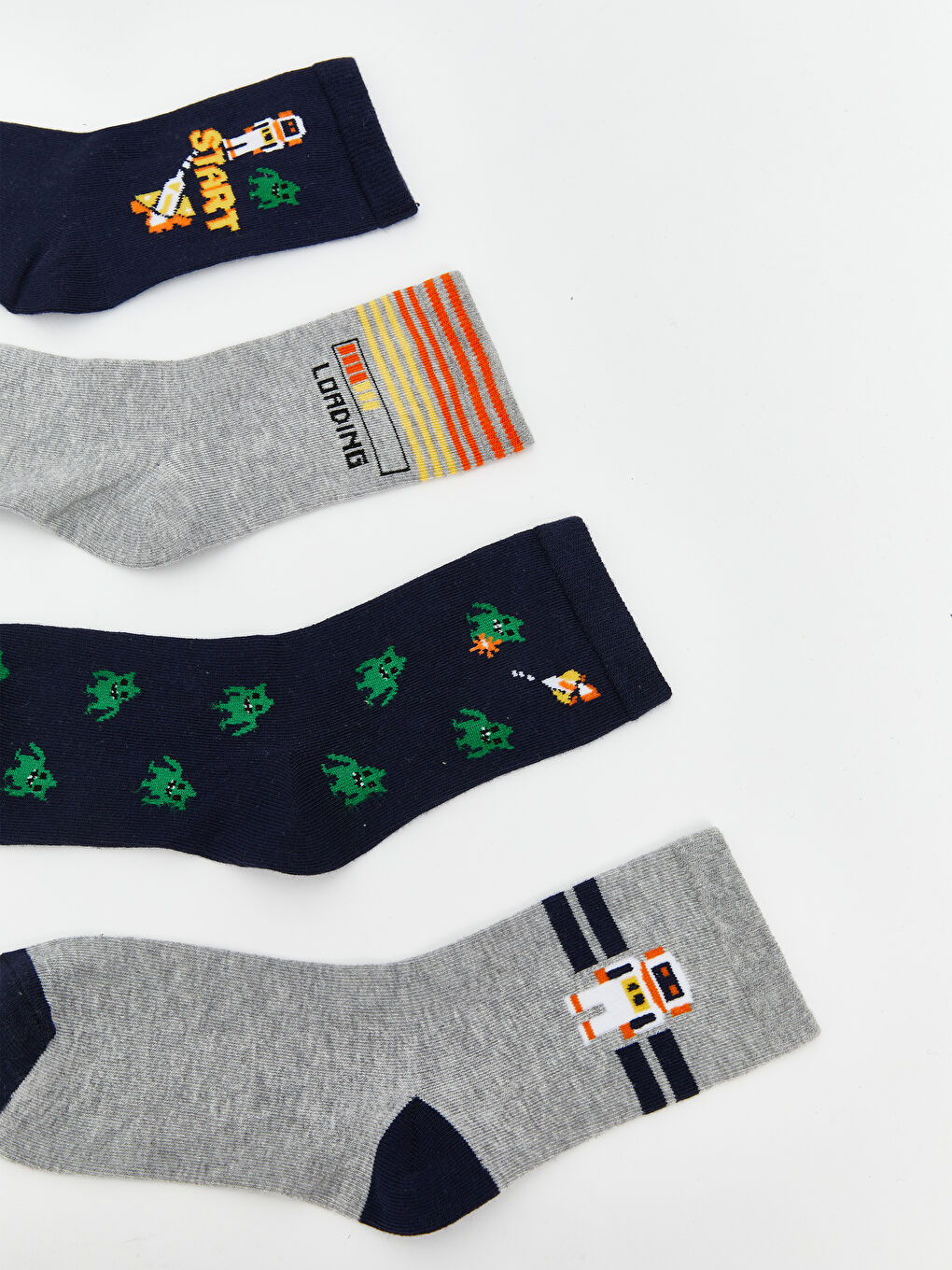 LCW Kids Patterned Boys' Ankle Socks 7 Pack -W51900Z4-K00