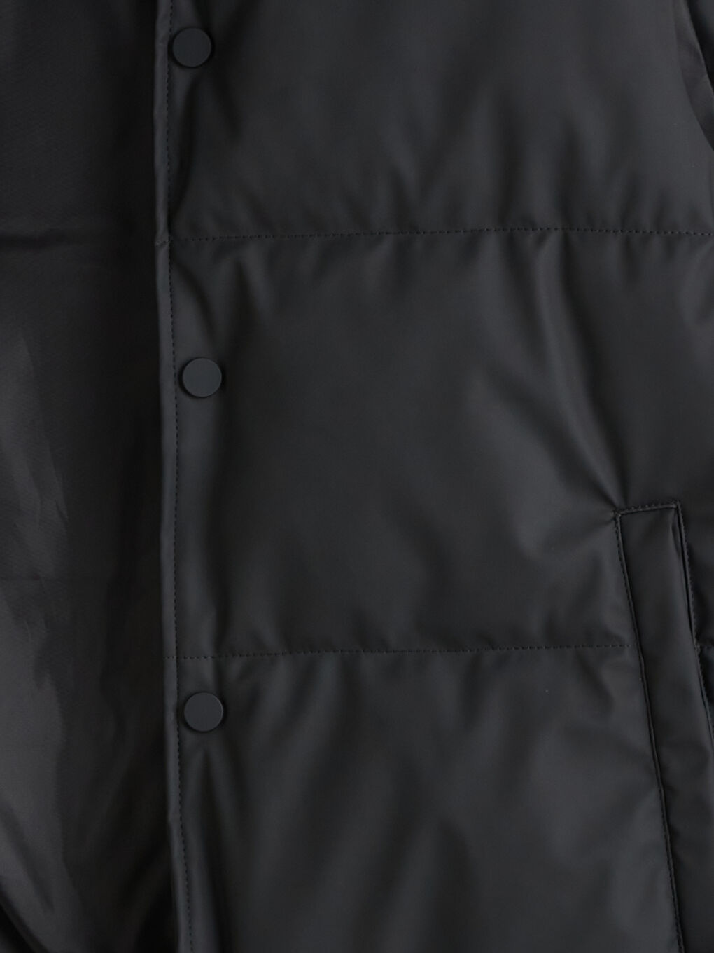 Siyah Standart Kalıp Kolej Yaka Erkek Şişme Yelek-6