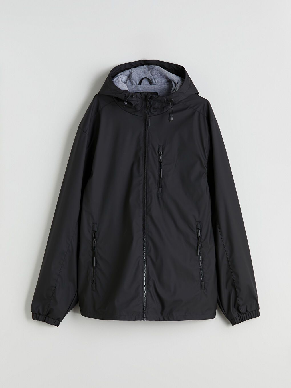 Regular Fit Hooded Men's Thin Coat-11