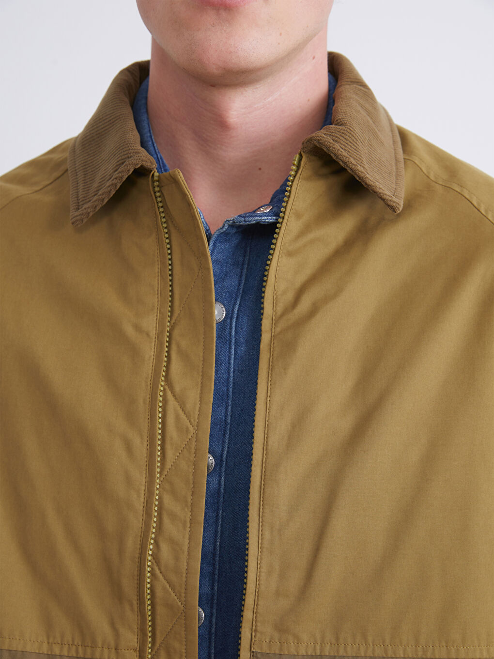 Comfortable Fit Shirt Collar Men's Jacket-3
