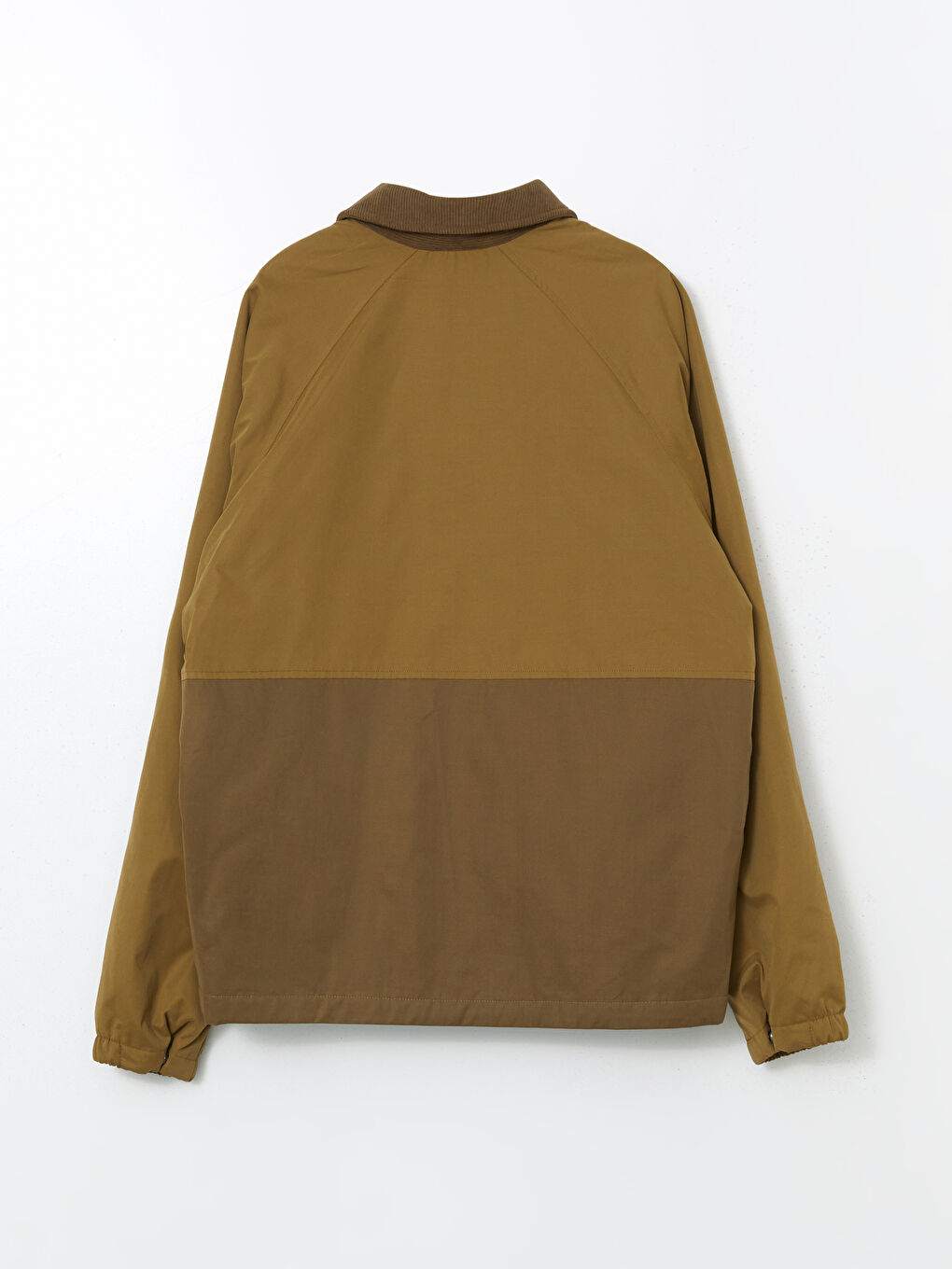 Haki Rahat Kalıp Kadife Yaka Erkek Mont-6