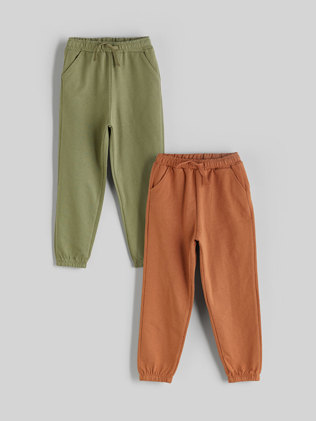 LCW Kids پانتۆڵی ئارەقە کەمەر لاستیک بۆ کوڕان ٢ دانە پێکەوە -W51989Z1-GW6