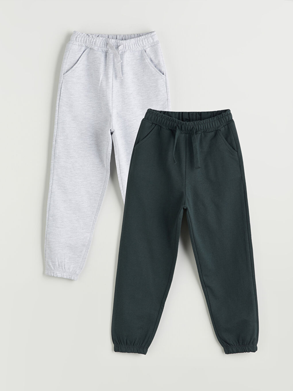 LCW Kids Elastic Waist Boys' Jogger Sweatpants 2 Pack -W51989Z1-R4W