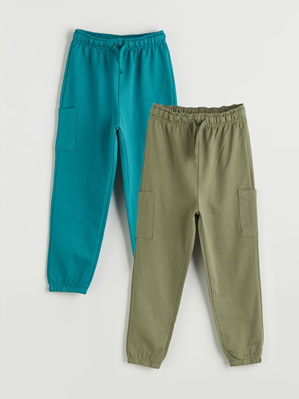 LCW Kids Elasticated Waist Boys' Sweatpants 2 Pack -W51990Z1-GYA