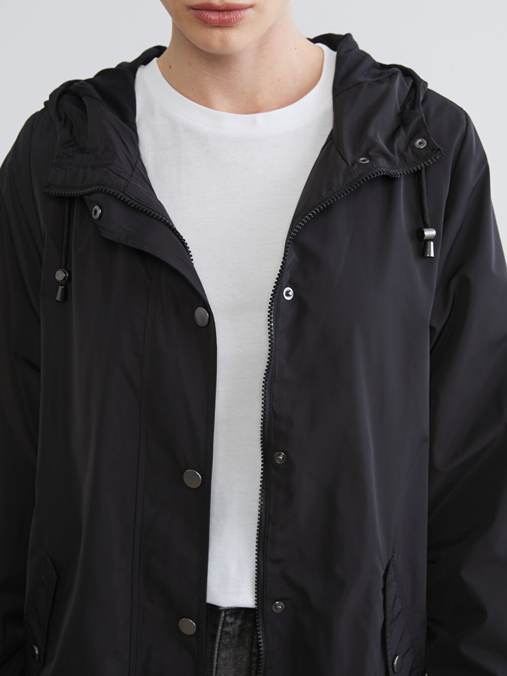 Hooded Women's Raincoat-4