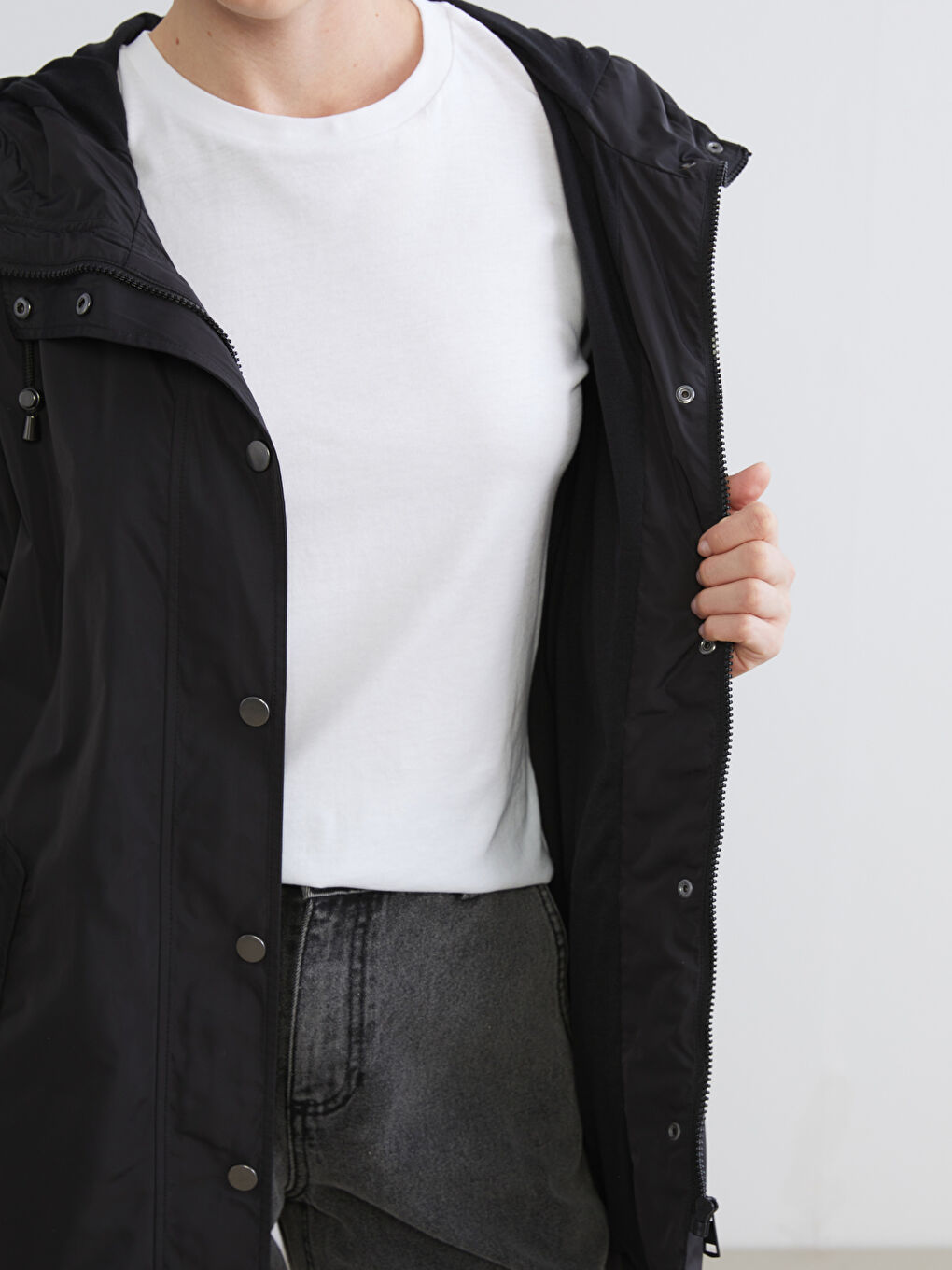 Hooded Women's Raincoat-6