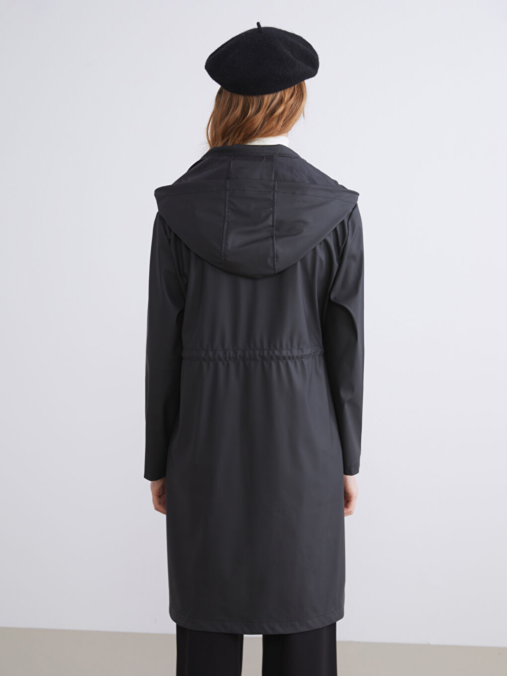 LCWAIKIKI Classic Hooded Women's Raincoat -W52008Z8-CVL