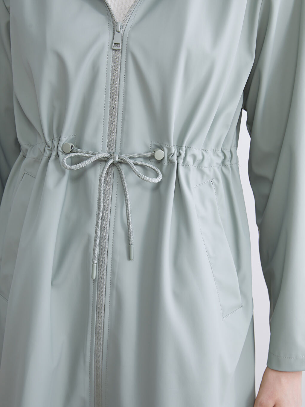 LCWAIKIKI Classic Hooded Women's Raincoat -W52008Z8-D2J