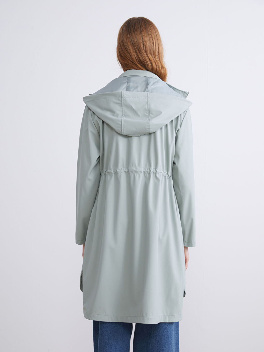 LCWAIKIKI Classic Hooded Women's Raincoat -W52008Z8-D2J