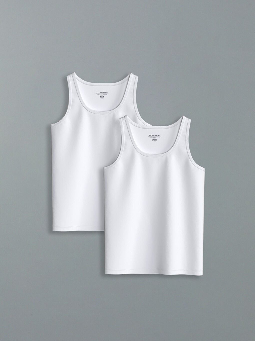 LC Waikiki Crew Neck Boys' Vest 2 Pack -W52034Z1-JYX