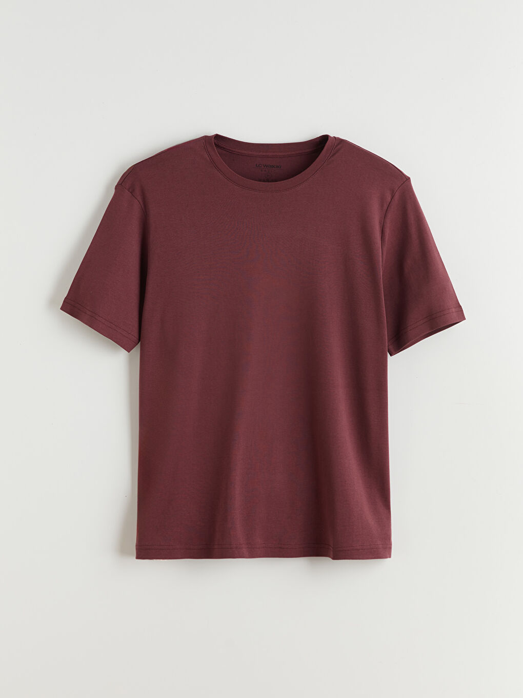 Mürdüm Bisiklet Yaka Erkek Tişört-4