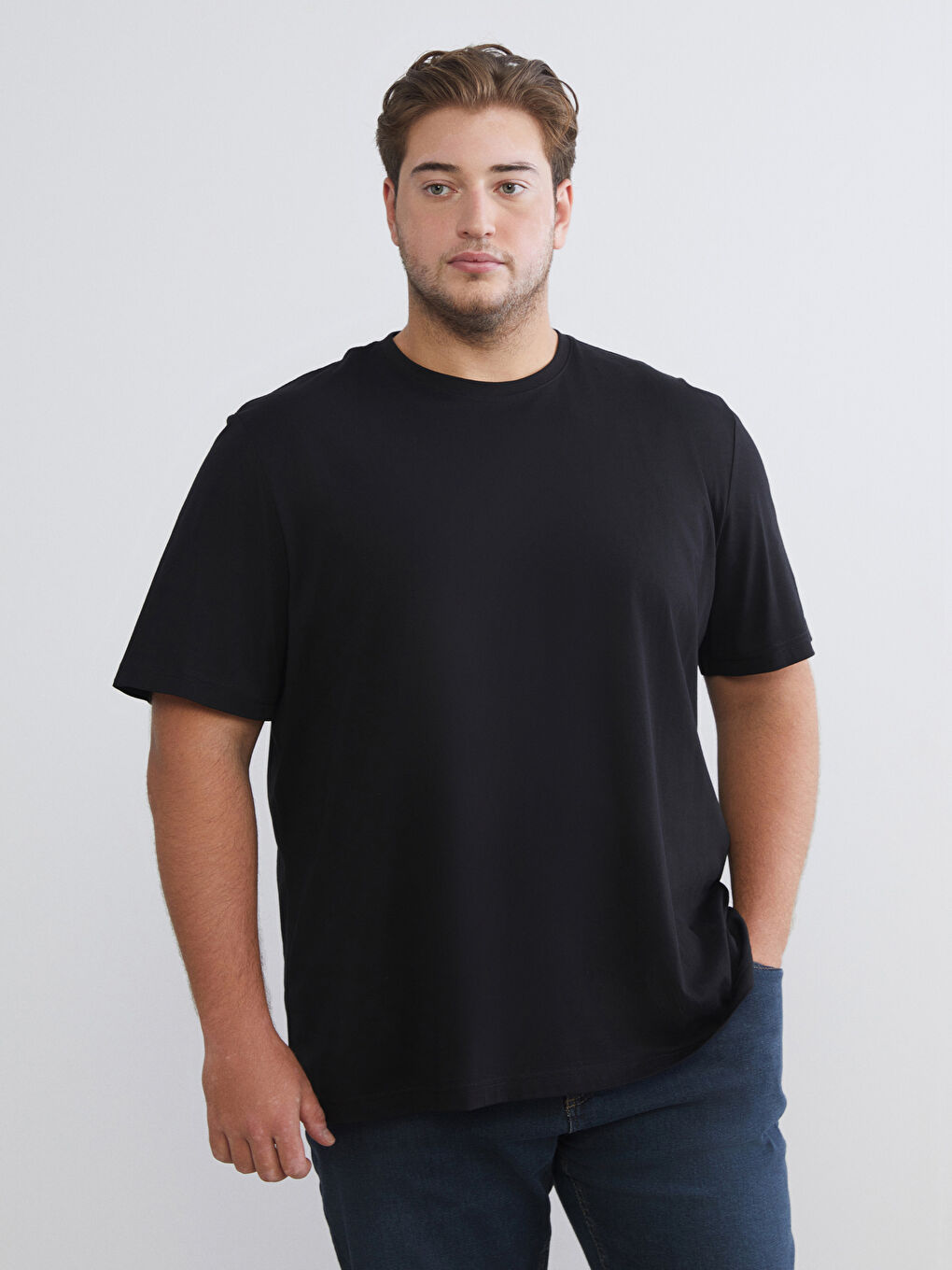 Crew Neck Jersey Men's T-Shirt-1