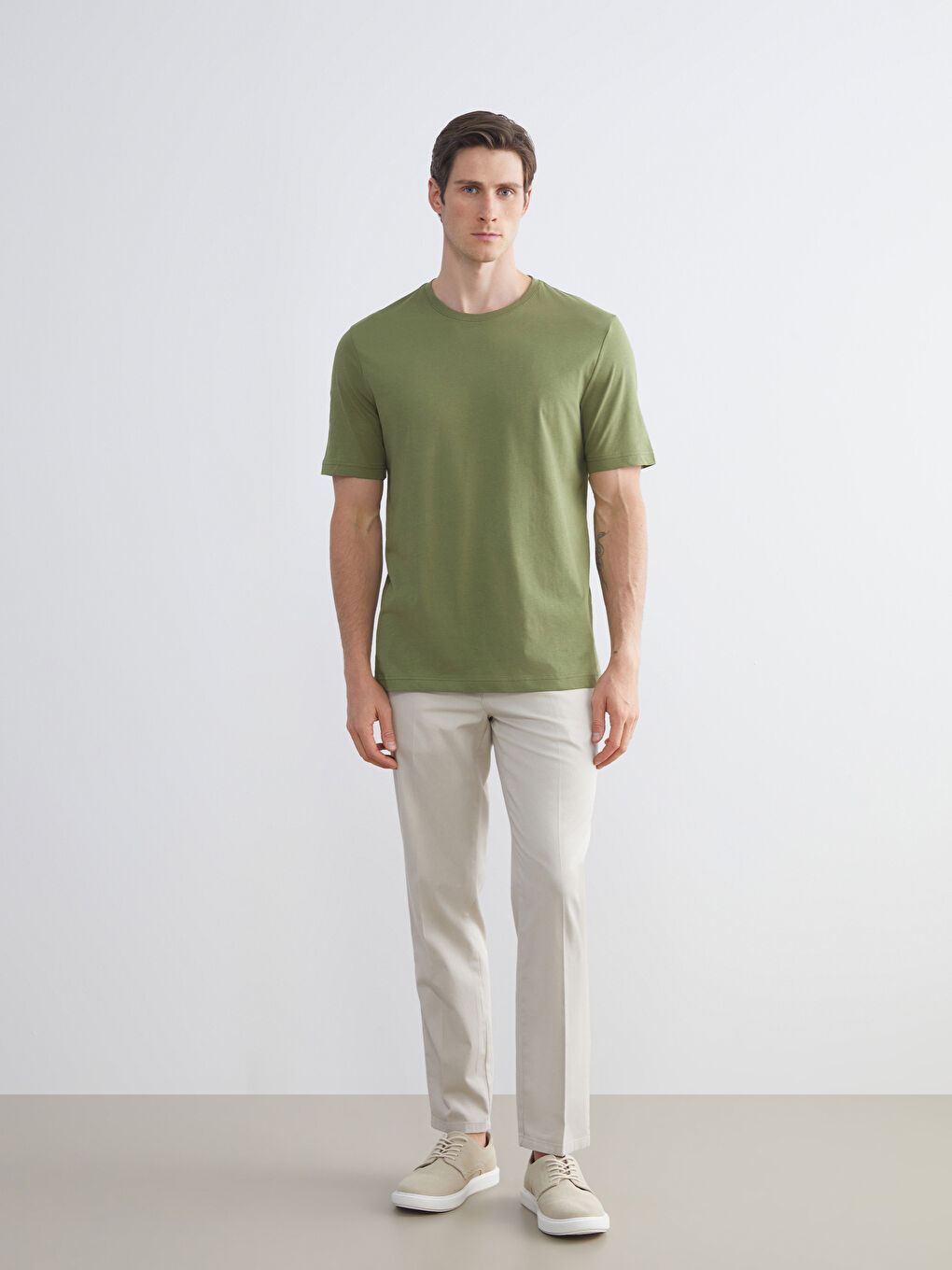 Crew Neck Jersey Men's T-Shirt-1